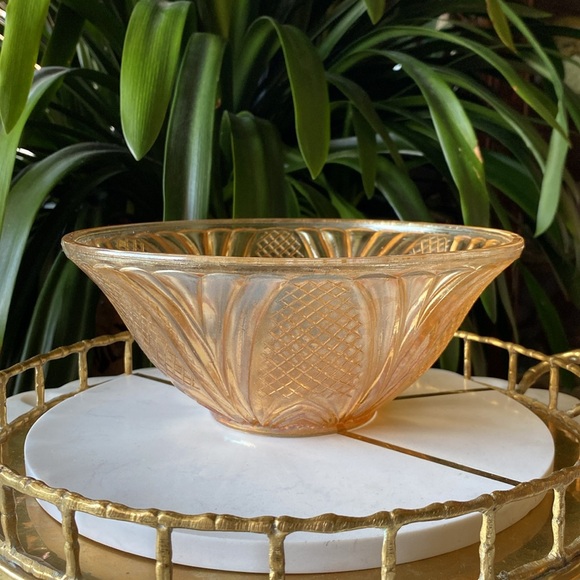 Rare Antique Mike’s Mystery European Cathedral Marigold Carnival Glass Bowl HTF - Picture 3 of 10